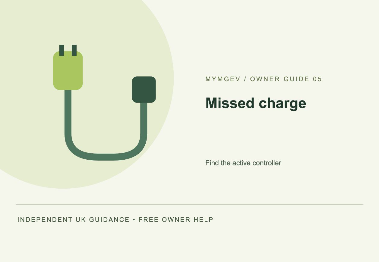 Missed charge — Find the active controller